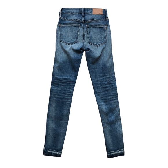NWT Madewell 9" Mid-Rise Skinny Jeans in York Wash: Rip&Repair Edition Size 23 - Picture 3 of 11